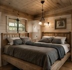 Bedroom and loft areas