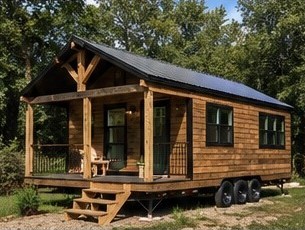 Cabin style tiny home
